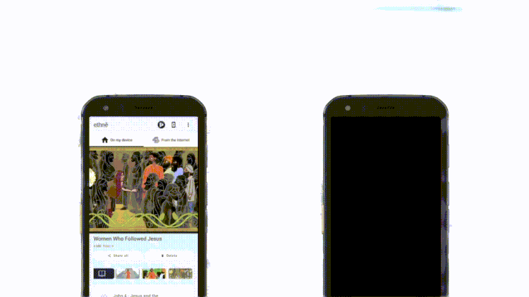 App-to-app sharing without data